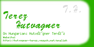 terez hutvagner business card